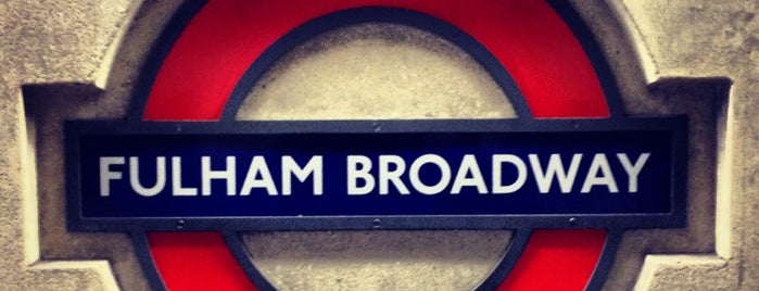Fulham Broadway London Underground Station is one of Trens e Metrôs!.