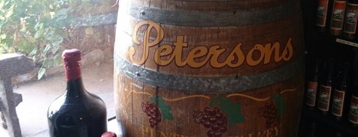 Petersons Winery is one of Vineyards.