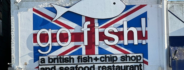 go fish! a british fish + chip shop is one of Places To Go!.