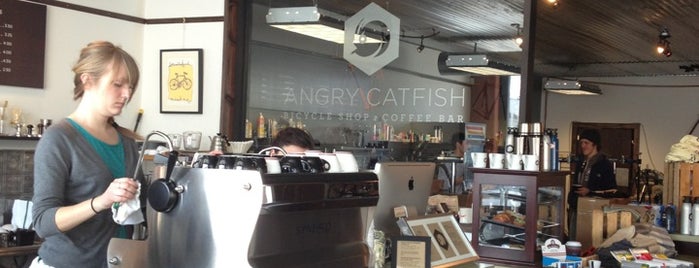 Angry Catfish Bicycles and Coffee is one of Latte Quest.