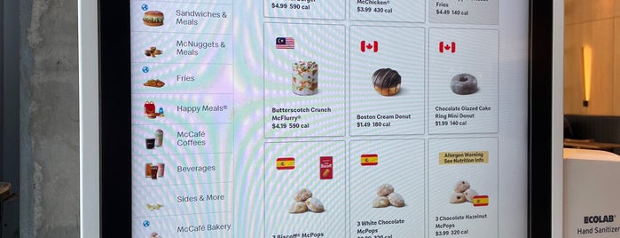 McDonald’s Global Menu Restaurant is one of USA to-do.