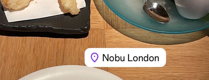 Nobu is one of When in London.