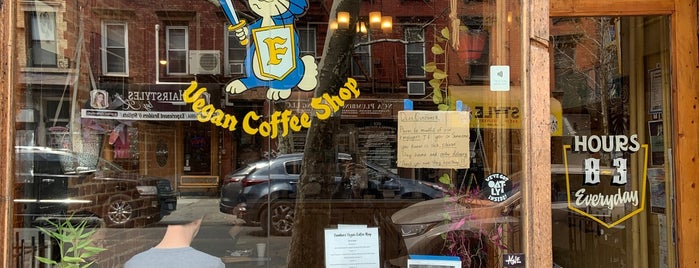 Familiars Vegan Coffee Shop is one of Best cups of coffee in NYC.