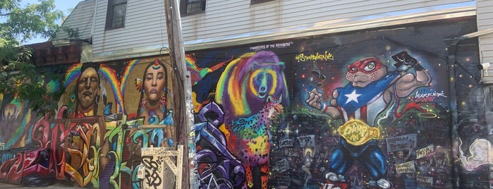 Dodworth Street Murals is one of USA NYC BK Bushwick.