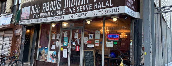 all about indian food is one of BedStuy.
