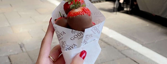 Godiva is one of Shops to visit.