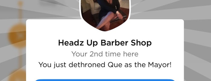Headz Up Barber Shop is one of James.