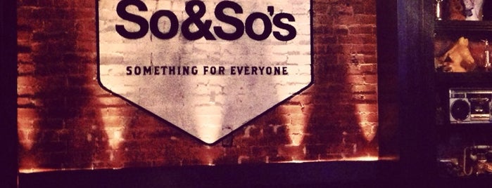 So&So's is one of Lauren's Saved Places.