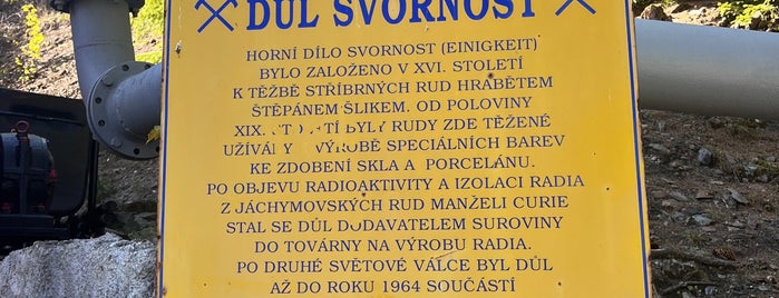 Důl Svornost is one of Doly, lomy, jeskyně (CZ).