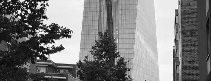 Banco Central Europeu (BCE) is one of Frankfurt.