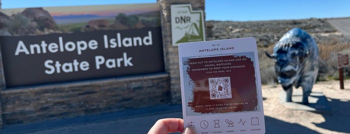 Antelope Island State Park is one of Utah.