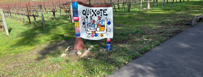Quixote Winery is one of Cali vineyards to visit.