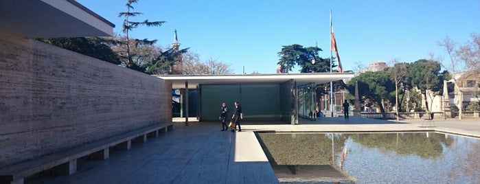 Mies van der Rohe Pavilion is one of Barcelona.