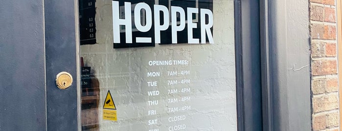 Hopper Coffee Shop is one of London's cafes.