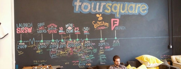 Foursquare HQ is one of Sam's New York.
