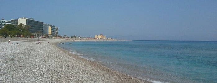 Elli Beach is one of Greece. Rhodes.