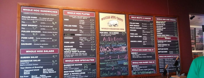 Whole Hog Cafe is one of Laura’s Liked Places.