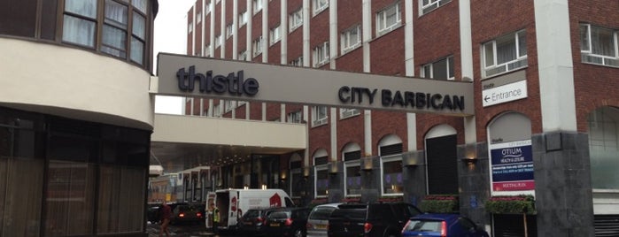 Thistle City Barbican is one of Hotels I've lived in.