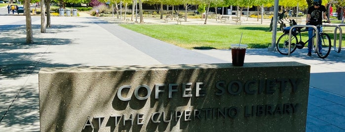 Coffee Society - The Cupertino Library is one of Places near home to try.