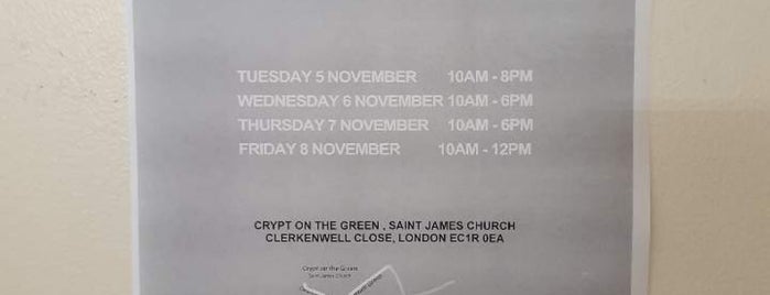 The Crypt on the Green is one of London Art/Film/Culture/Music (One).