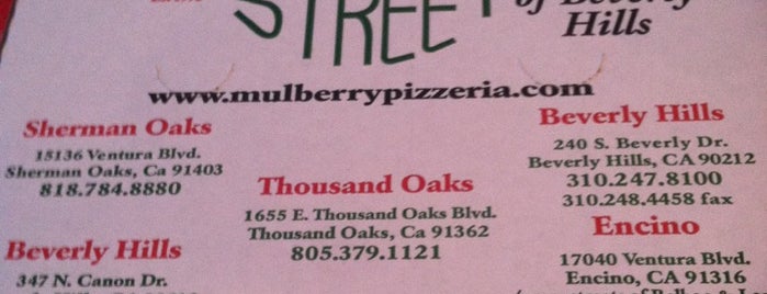 Mulberry Street Pizzeria Encino is one of USA.