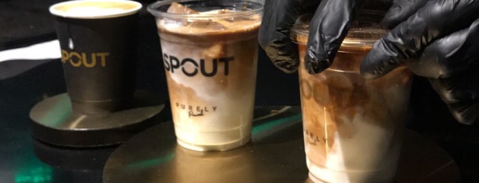 SPOUT is one of Coffee shops | Riyadh ☕️🖤.