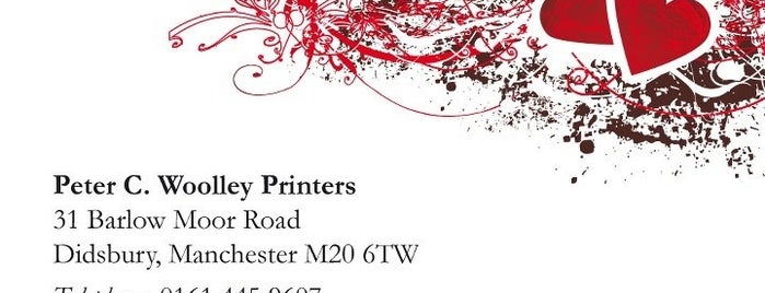 Peter Woolley Printers is one of My Didsbury.
