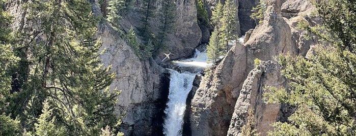 Tower Fall is one of Butte, MT and Yellowstone NP.