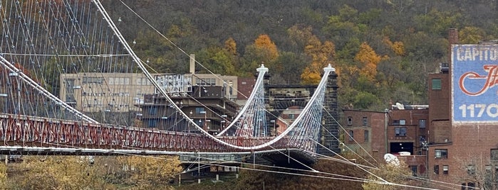 Wheeling Suspension Bridge is one of Bridges.