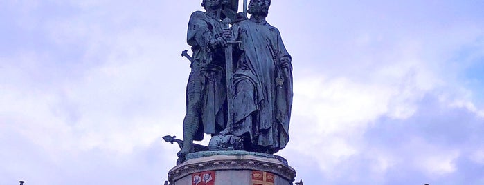Standbeeld Jan Breydel en Pieter De Coninck is one of Best of Bruges, Belgium.