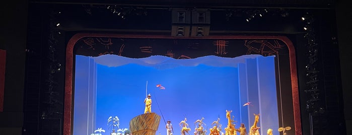 Lion King Broadway Musical is one of สถานที่ที่ Lizzie ถูกใจ.
