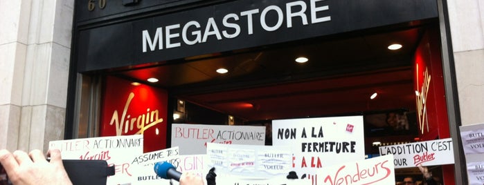 Virgin Megastore is one of Paris.