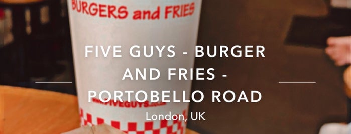 Five Guys is one of London food v.