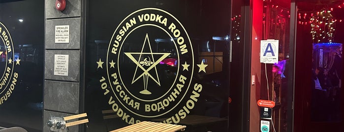 Russian Vodka Room is one of bars to try.