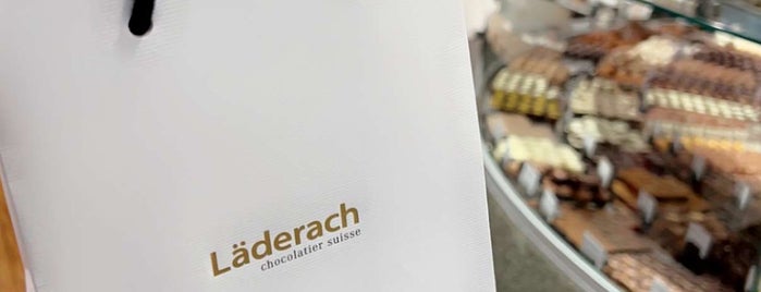 Läderach chocolatier suisse is one of Lugano.