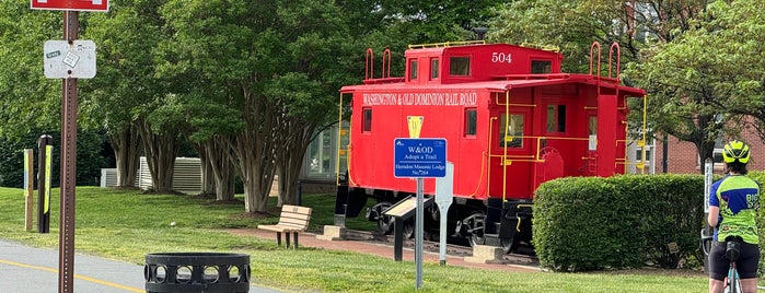 W&OD Herndon Caboose is one of Parks DC VA MD.