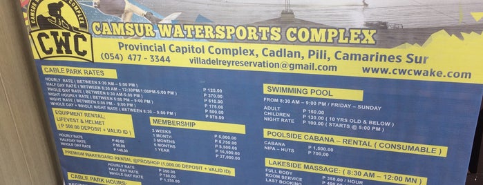 CWC Wakeboarding is one of Bicol.