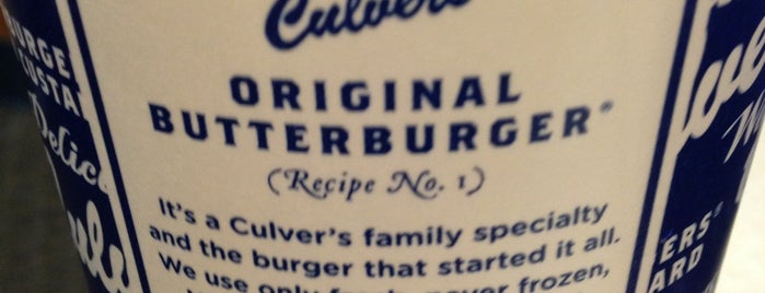 Culver's is one of Favorite Food.