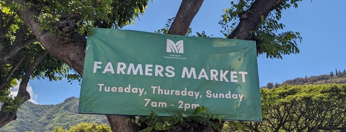Manoa Marketplace Farmers Market is one of Hawai'i.