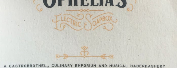 Ophelia's Electric Soapbox is one of Natalie'nin Beğendiği Mekanlar.