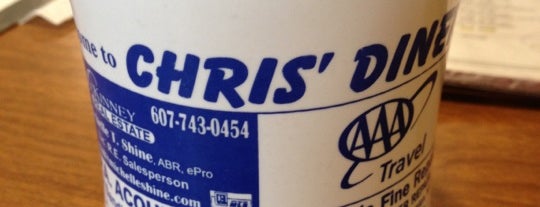 Chris' Diner is one of Tempat yang Disukai kayla.