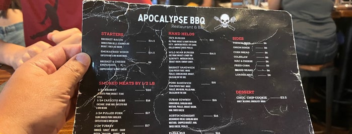 Apocalypse Bbq is one of BBQ.