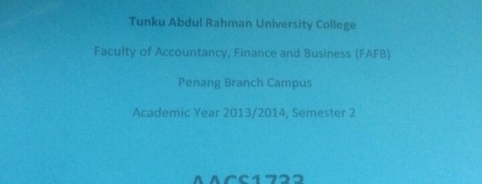 TARUC B208 is one of TARUC Penang.