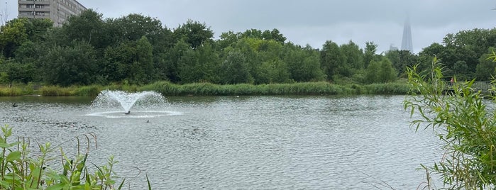 Burgess Park Lake is one of Kenneth : понравившиеся места.