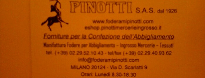 Foderami Pinotti is one of scampoli e tessuti.