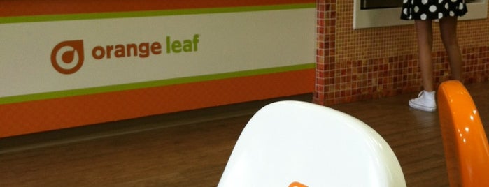Orange Leaf Frozen Yogurt is one of Tempat yang Disimpan Glenda.