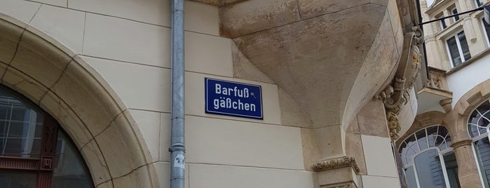 Barfußgässchen is one of Leipzig.