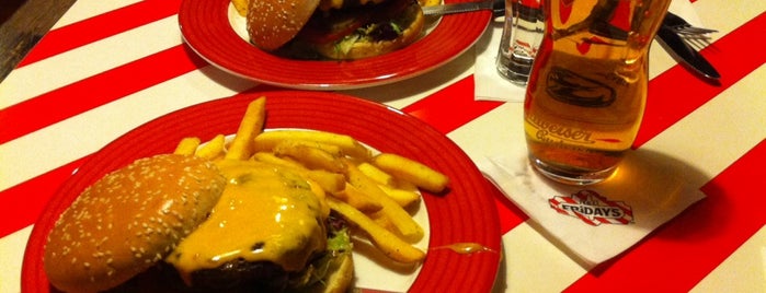 TGI Friday's is one of Ludek's Burgers in Prague.