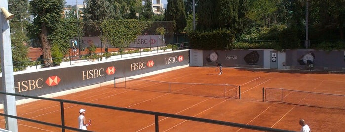 Filothei Tennis Club is one of Locais curtidos por mariza.