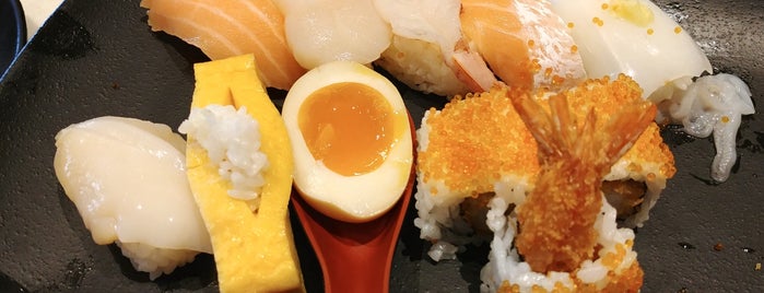 Genki Sushi is one of Hong Kong Food.